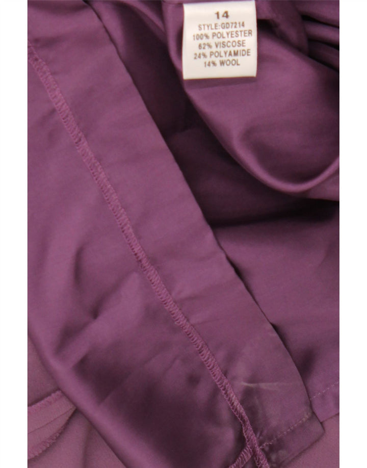 MICHAEL H Womens Sleeveless Maxi Dress UK 14 Medium Purple Striped Vintage Michael H and Second-Hand Michael H from Messina Hembry 