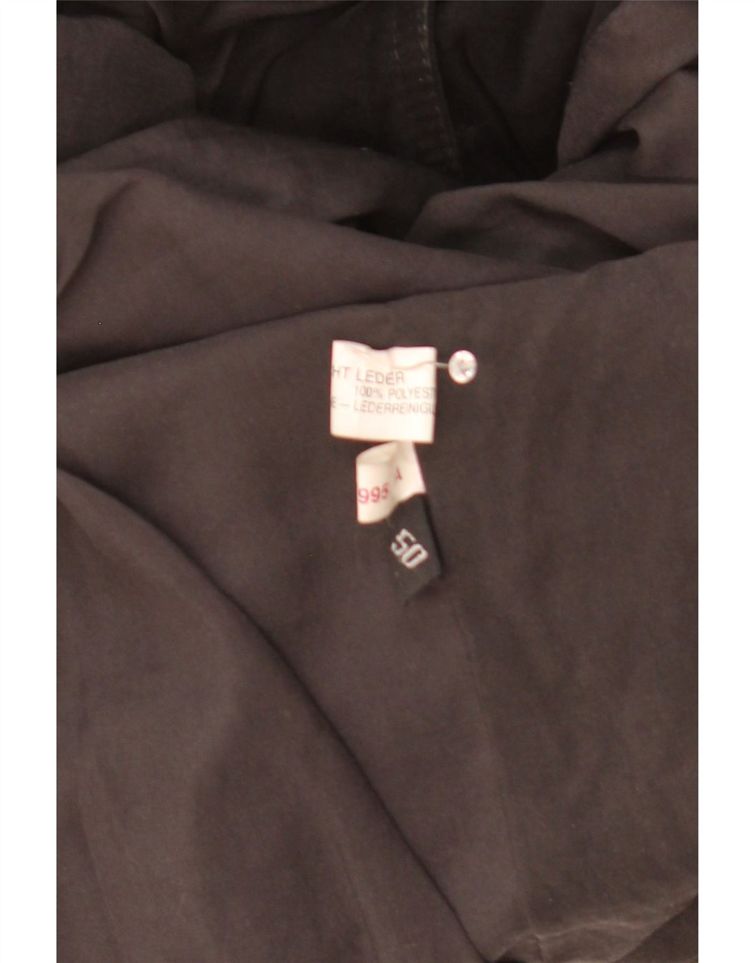Vintage herre ruskind bomberjakke IT 50 Large Black