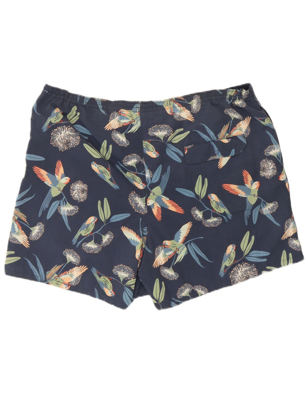 Patagonia herre badeshorts store marineblå blomster nylon