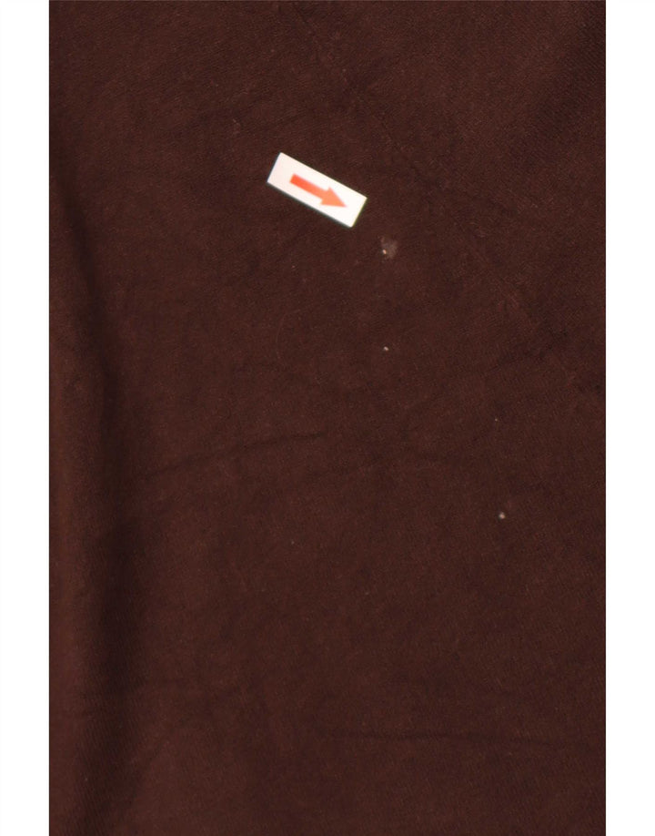 Zara Dame Langærmet A-Line Kjole UK 12 Medium Brown Rayon