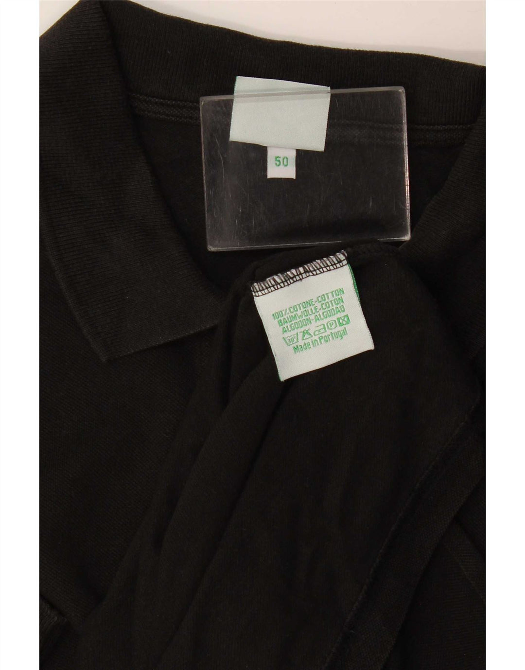 Diadora Herre ærmeløs poloshirt IT 50 Medium Sort Bomuld