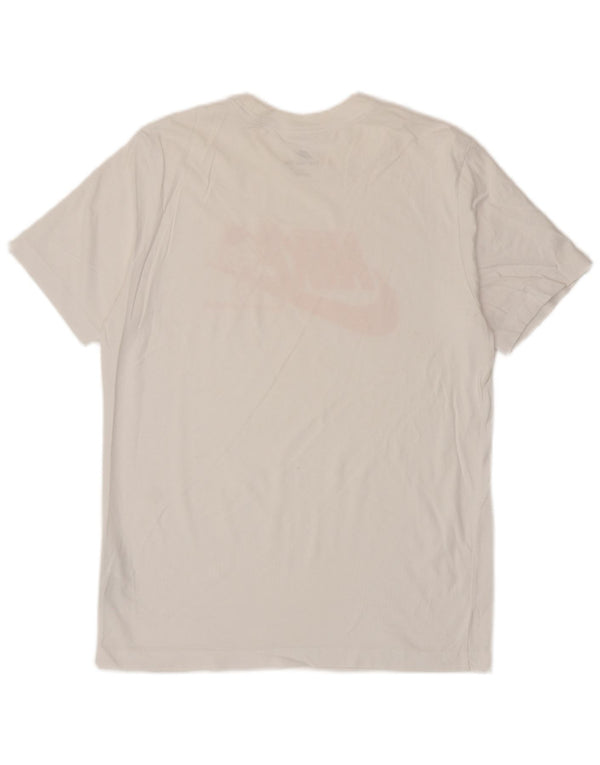 NIKE grafisk t-shirt til mænd, medium off white bomuld