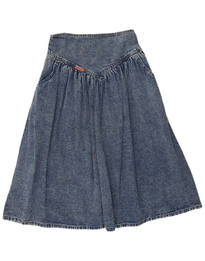 Vintage denimnederdel til kvinder W28 L30 blå bomuld