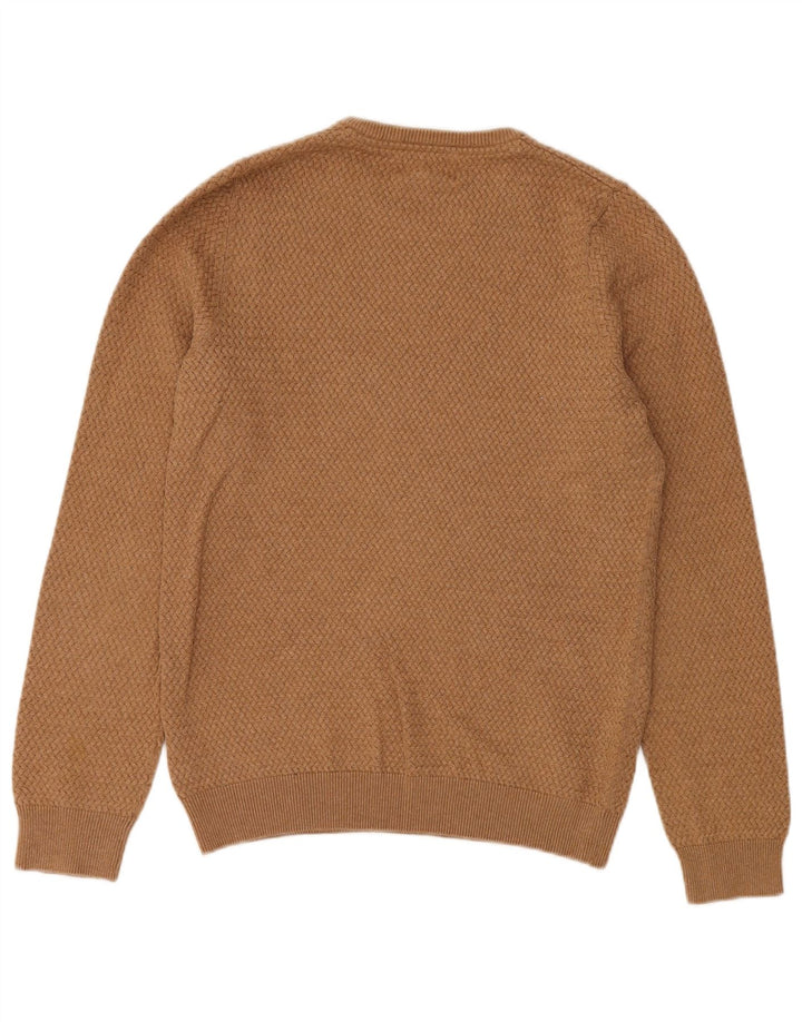 MARKS & SPENCER Herre Regular Fit Jumper Sweater med rund hals, lille beige