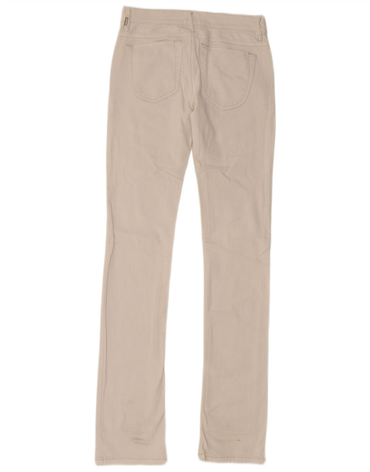 DIESEL Dame Liv Slim Straight Jeans W27 L24 Hvid Bomuld