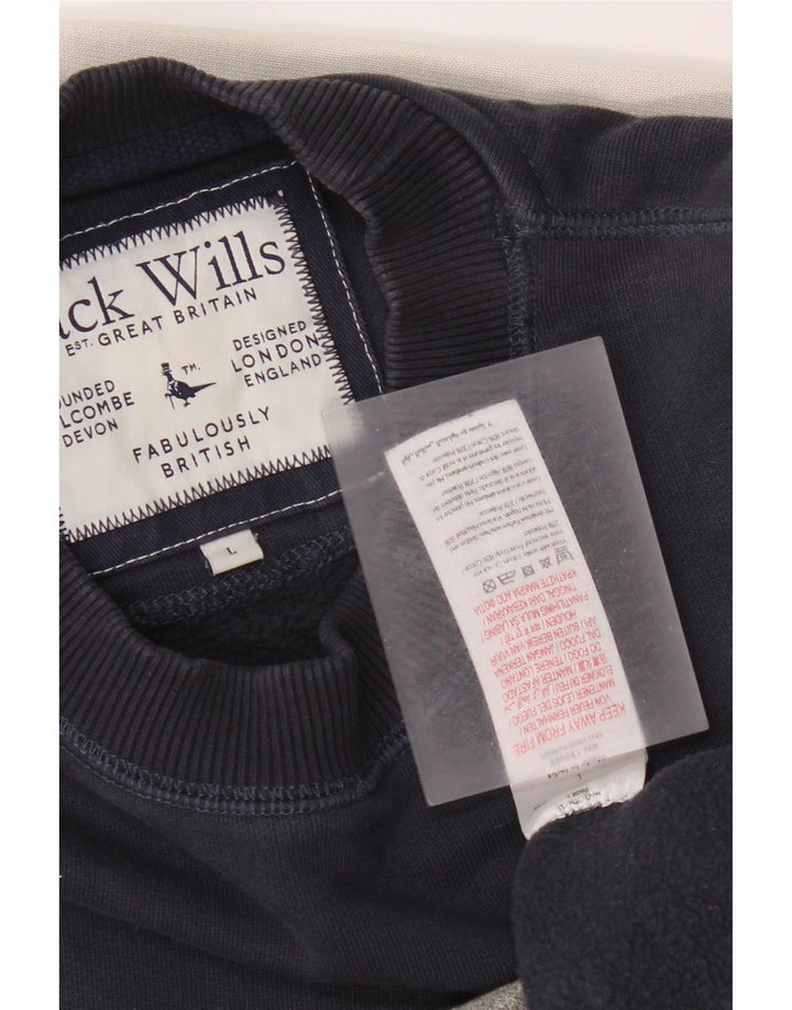 Jack Wills Herre Salcombe Sweatshirt Jumper Stor flerfarvet Colourblock
