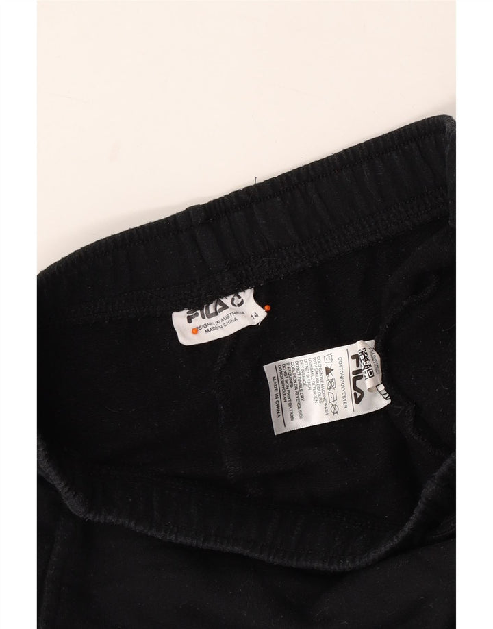 FILA Girls Graphic Cargo træningsdragt Bukser Joggers 13-14 år Sort