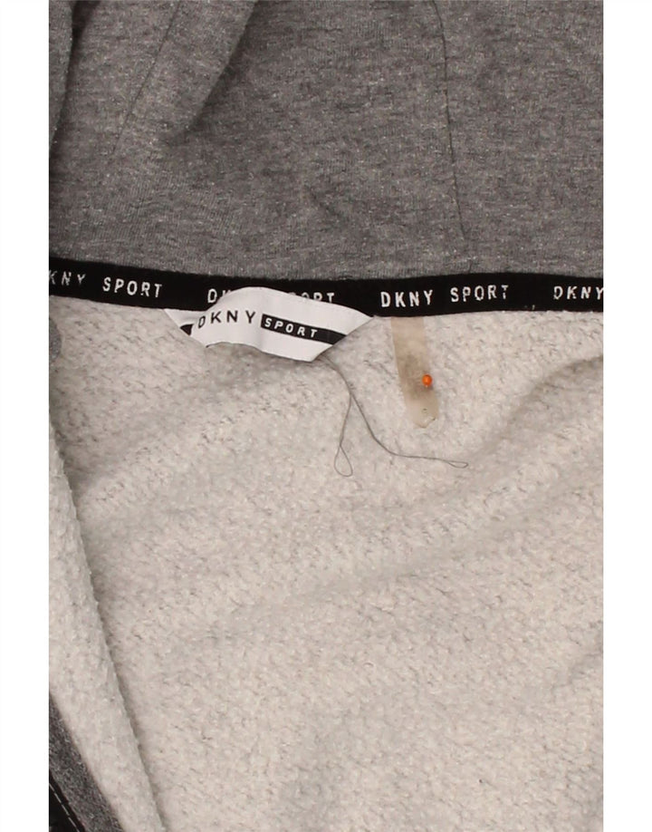 DKNY Mens Zip Hoodie Sweater Small Grey Cotton Vintage Dkny and Second-Hand Dkny from Messina Hembry 