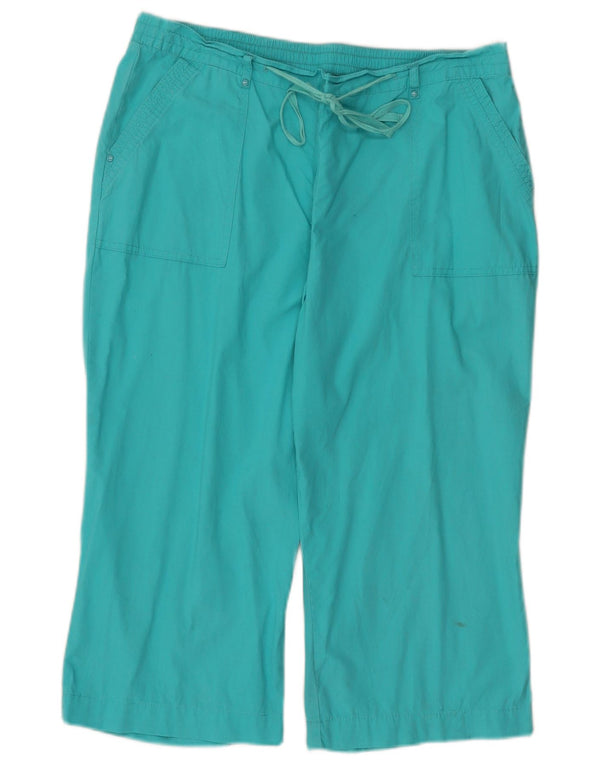 Marks & Spencer Bermuda Shorts til kvinder UK 16 Large W36 L18 Turkis