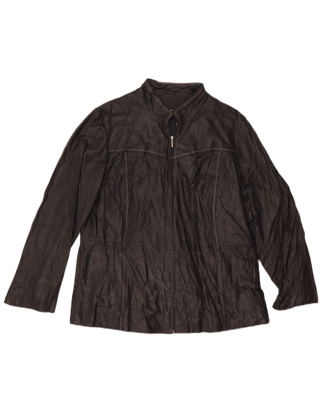 Persona Dame Læderjakke Størrelse 21 Medium Sort