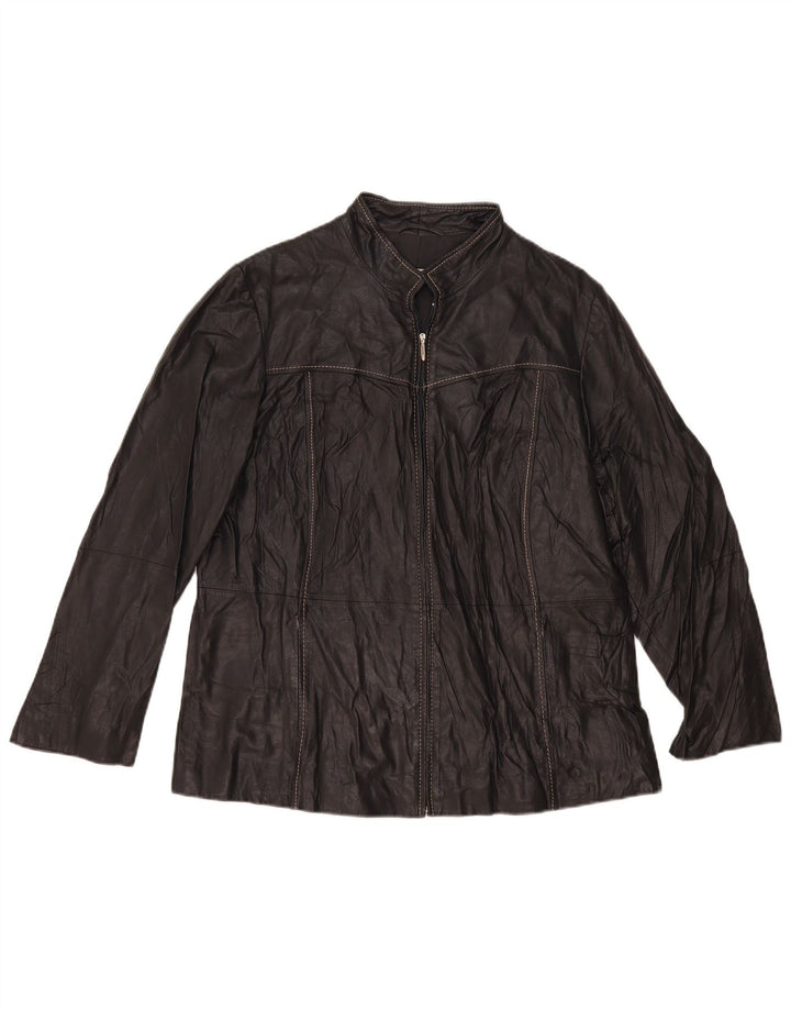 Persona Dame Læderjakke Størrelse 21 Medium Sort