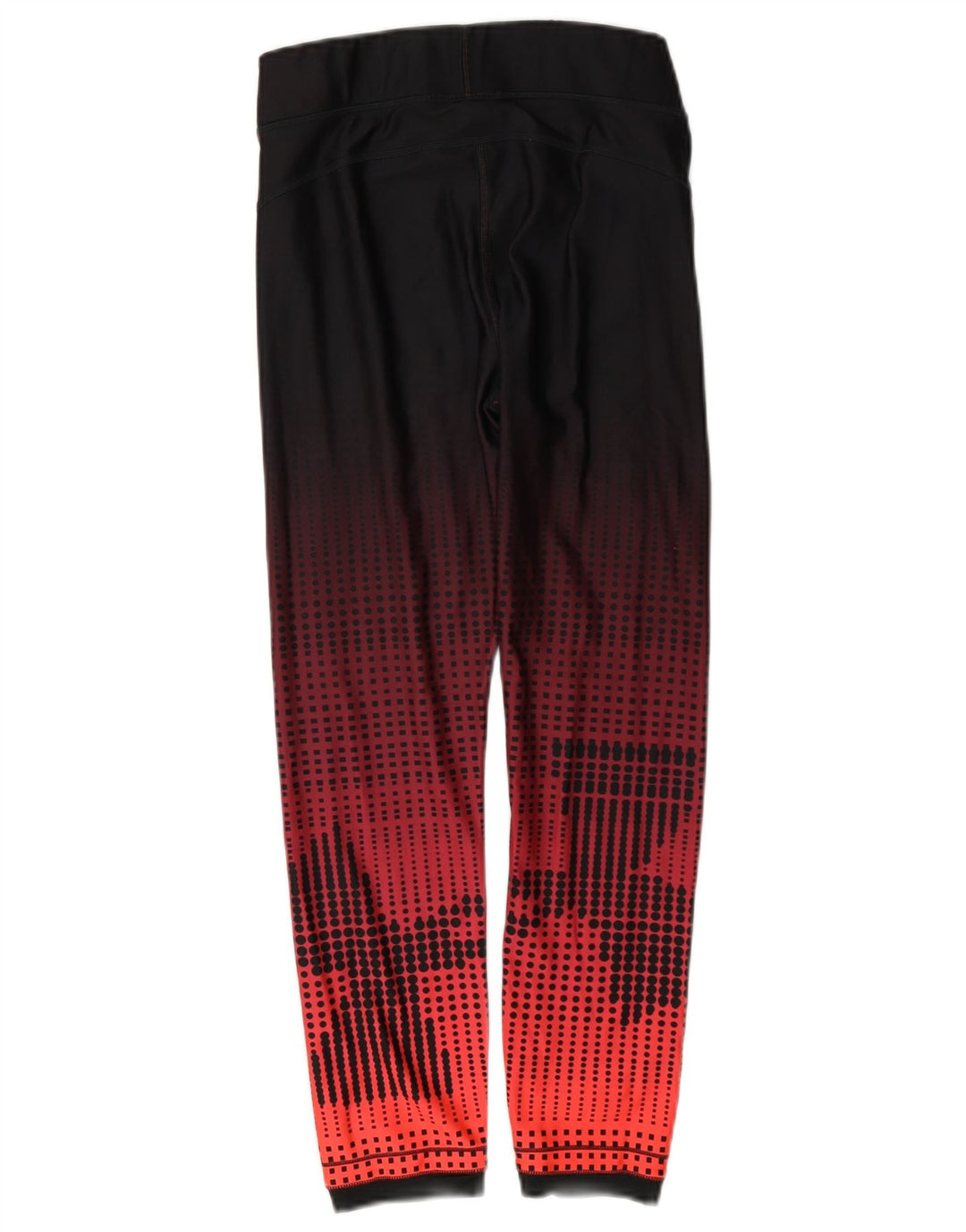 Under Armour Womens Heat Gear Leggings UK 10 Lille rød geometrisk polyester
