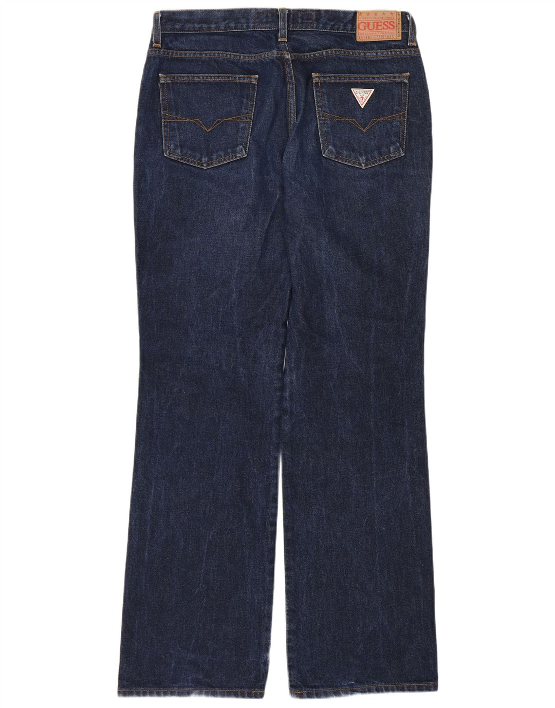 Guess Straight Jeans til mænd W32 L32 Marineblå bomuld