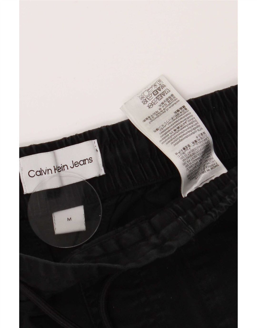 Calvin Klein Dame jogger Cargo Bukser Medium W30 L28 Sort Bomuld