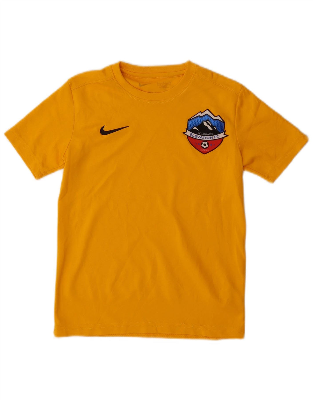 Nike Boys Dri Fit Grafisk T-Shirt Top 8-9 år Lille gul polyester