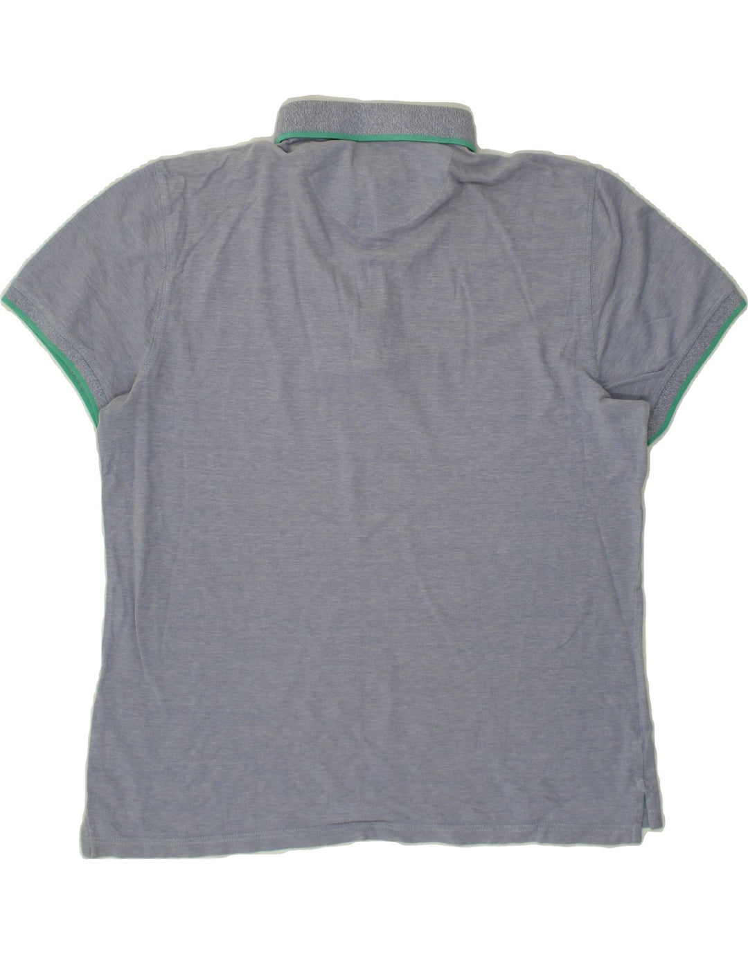 MASSIMO DUTTI Mens Casual Fit Polo Shirt Large Blue Flecked Vintage Massimo Dutti and Second-Hand Massimo Dutti from Messina Hembry 