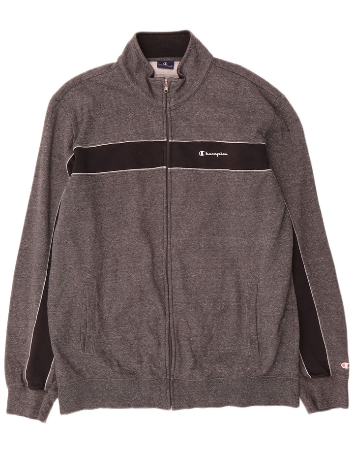 Champion Herre træningsdragt Topjakke 2XL Grå Colourblock Bomuld