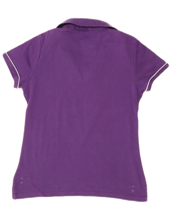 Tommy Hilfiger Dame Polo Shirt UK 12 Medium Purple