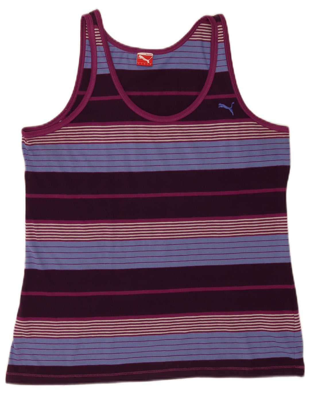 Puma Damevest Top UK 16 Stor Multifarvet Stribet Polyester Sports