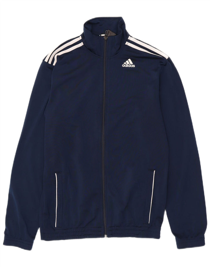 Adidas Træningsdragt til mænd Topjakke UK 36/38 Lille marineblå polyester