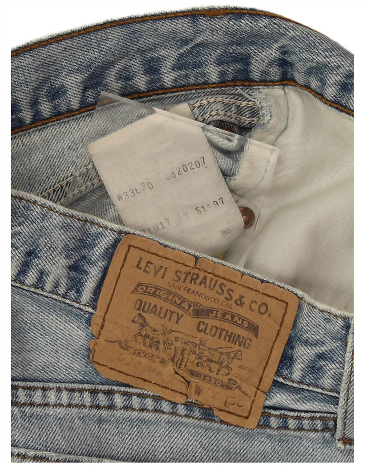 Levi's denimshorts til kvinder W33 Stor blå bomuld