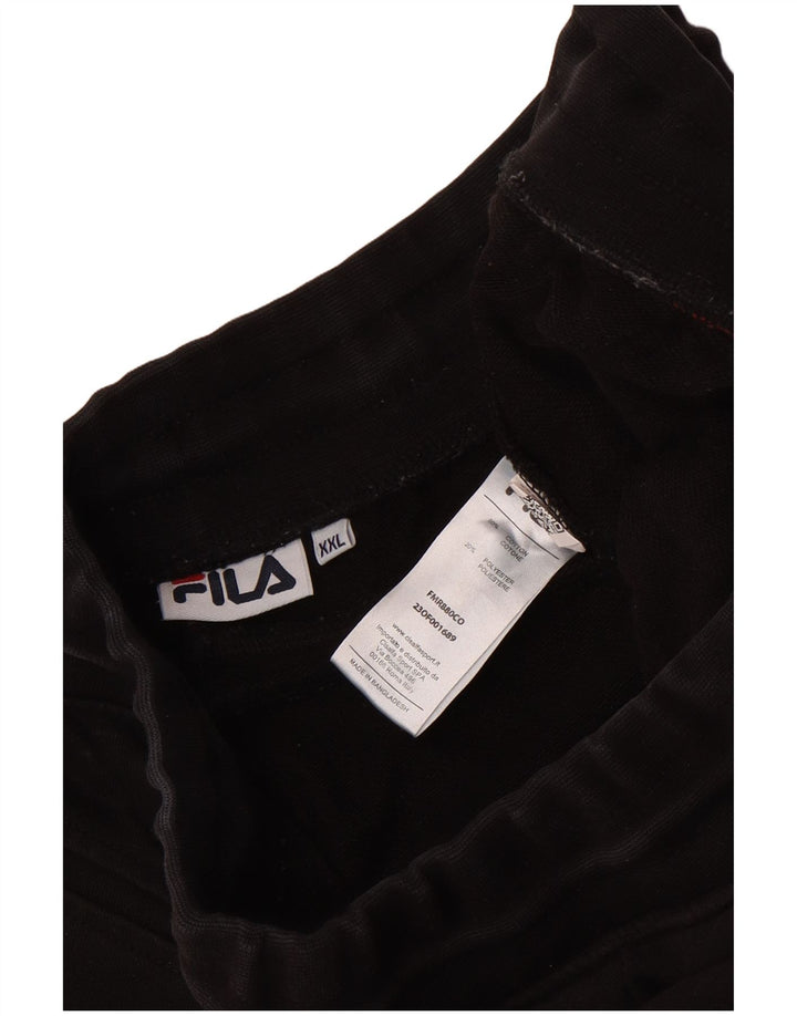 Fila Træningsdragt bukser til mænd 2XL sort bomuld