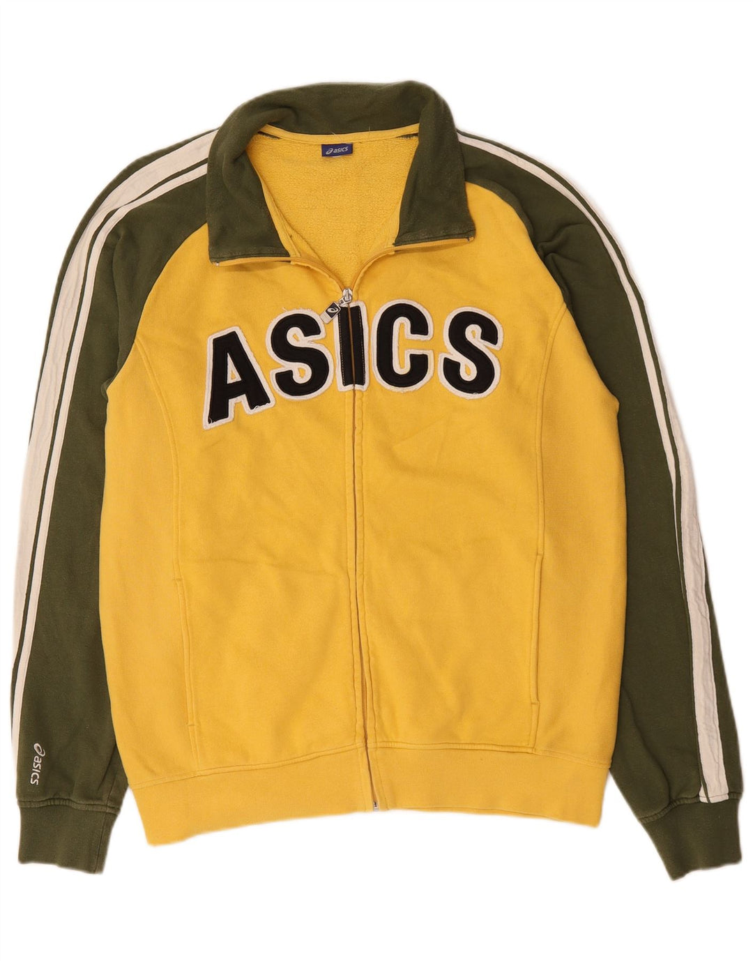 Asics Herre grafisk træningsdragt Topjakke Medium Gul Colourblock Bomuld