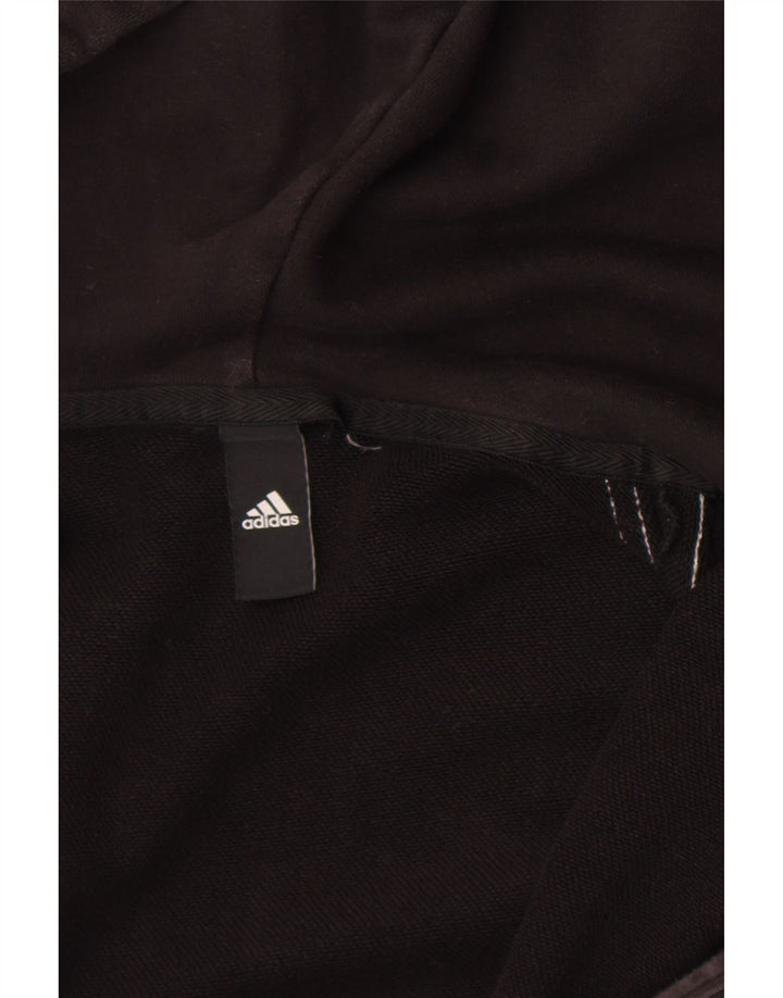 Adidas Hættetrøje med lynlås til mænd, lille sort