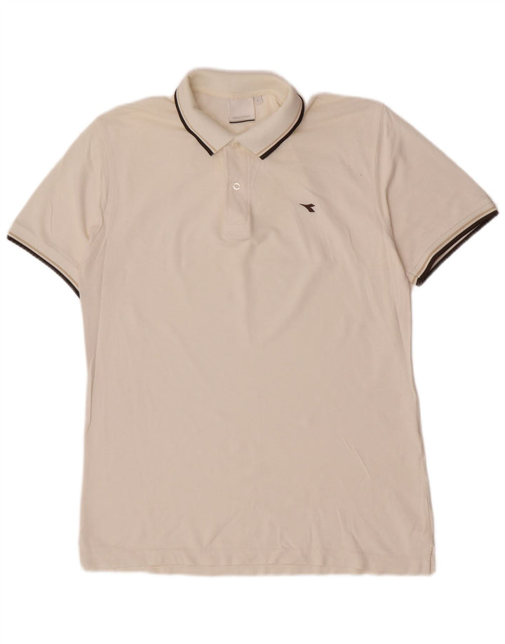 Diadora herre poloskjorte stor hvid