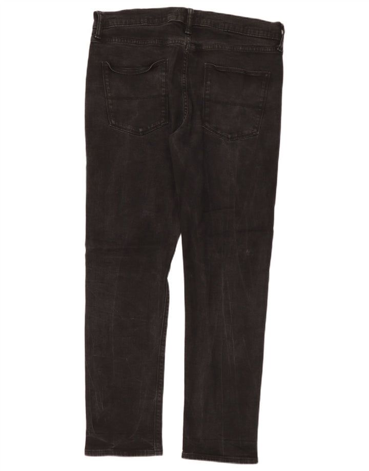 Marks & Spencer Herre Slim Jeans W34 L31 Sort Bomuld