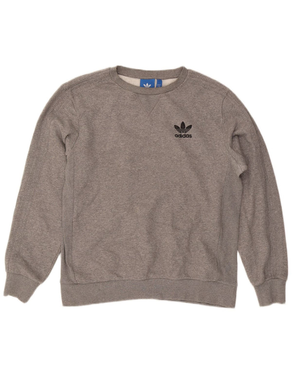 Adidas Sweatshirt-trøje til mænd Medium Grey Flecked Bomuld