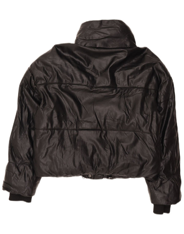 Zara Dame Oversized Polstret Jakke UK 6 XS Sort