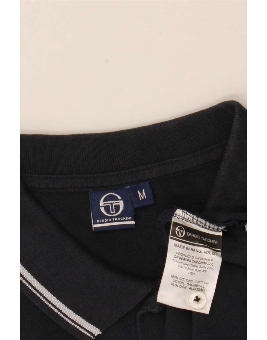 Sergio Tacchini herre poloshirt Medium marineblå bomuld