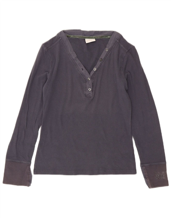 North Sails Dame Top Langærmet UK 12 Medium Navy Blue Bomuld