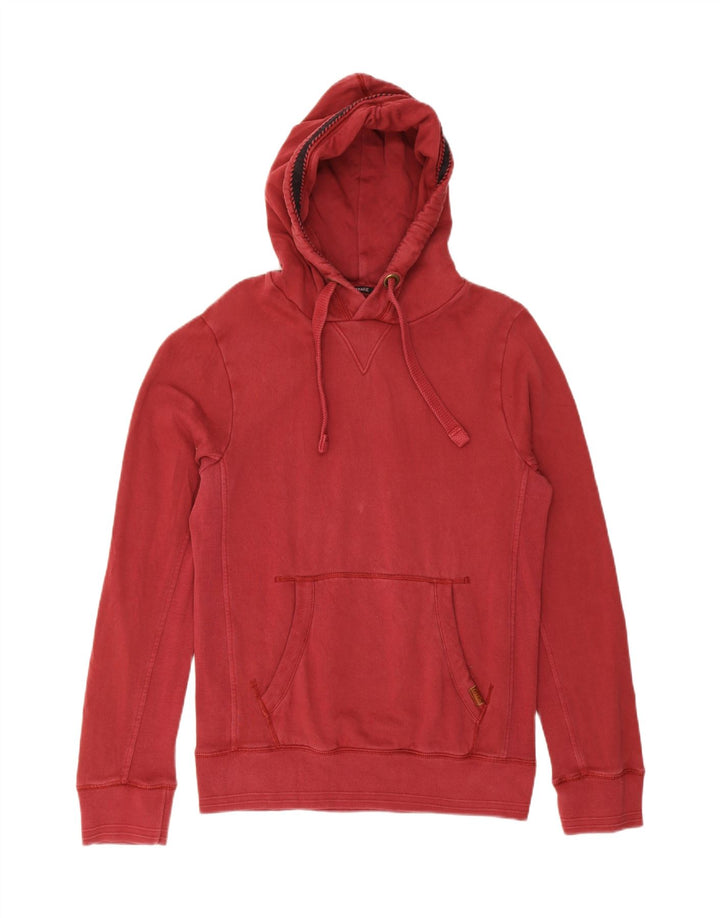FAT FACE Mens Hoodie Jumper Small Red Polyester Vintage Fat Face and Second-Hand Fat Face from Messina Hembry 