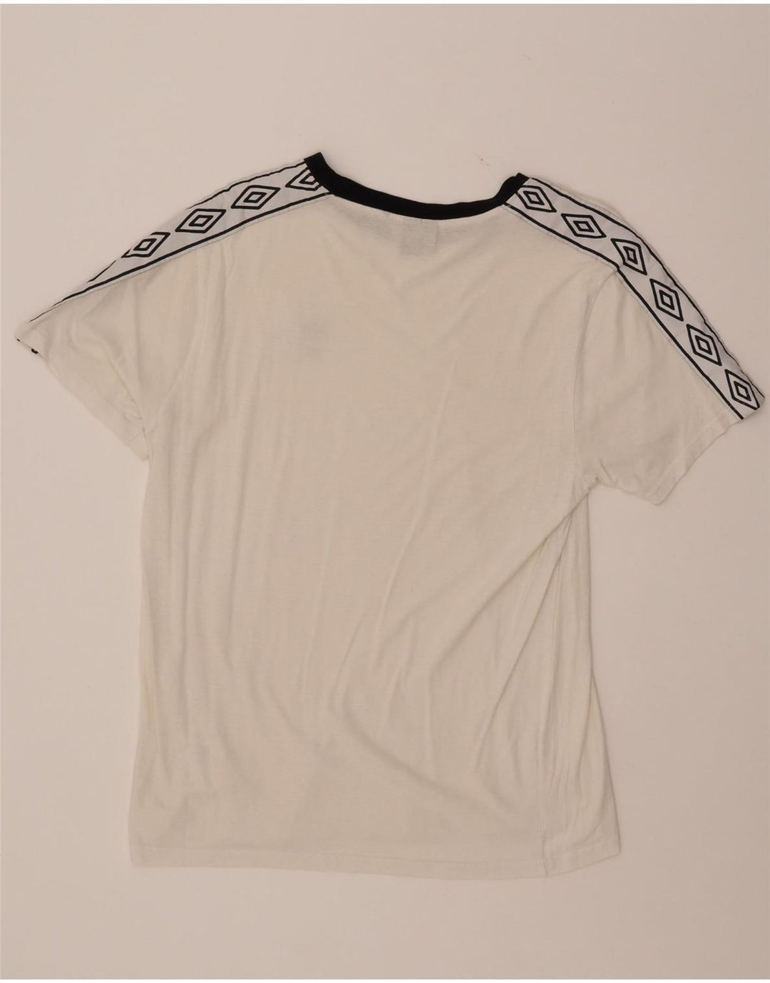 UMBRO Grafisk T-shirt top til kvinder UK 16 Stor hvid bomuld
