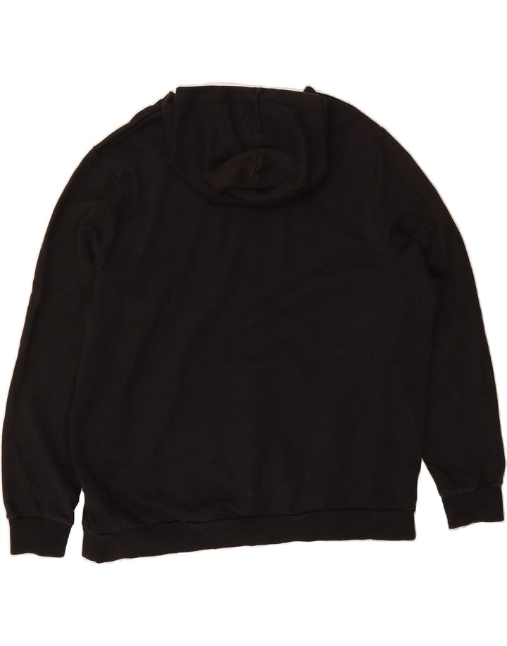 PUMA Mens Hoodie Jumper 2XL Black Cotton Vintage Puma and Second-Hand Puma from Messina Hembry 