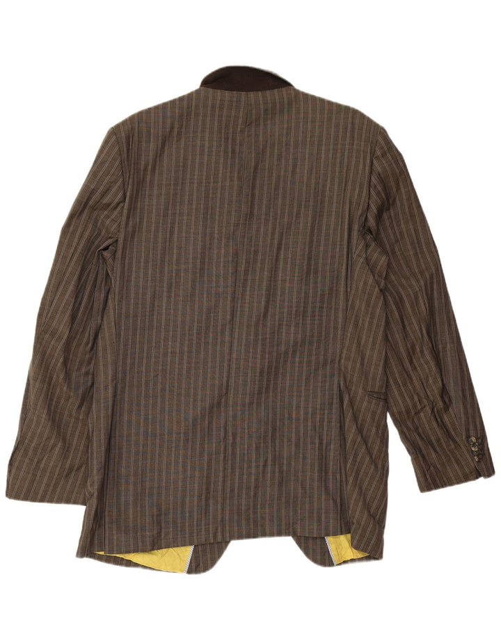 Tommy Hilfiger Herre 2-knaps blazerjakke IT 52 XL Brun stribet viskose