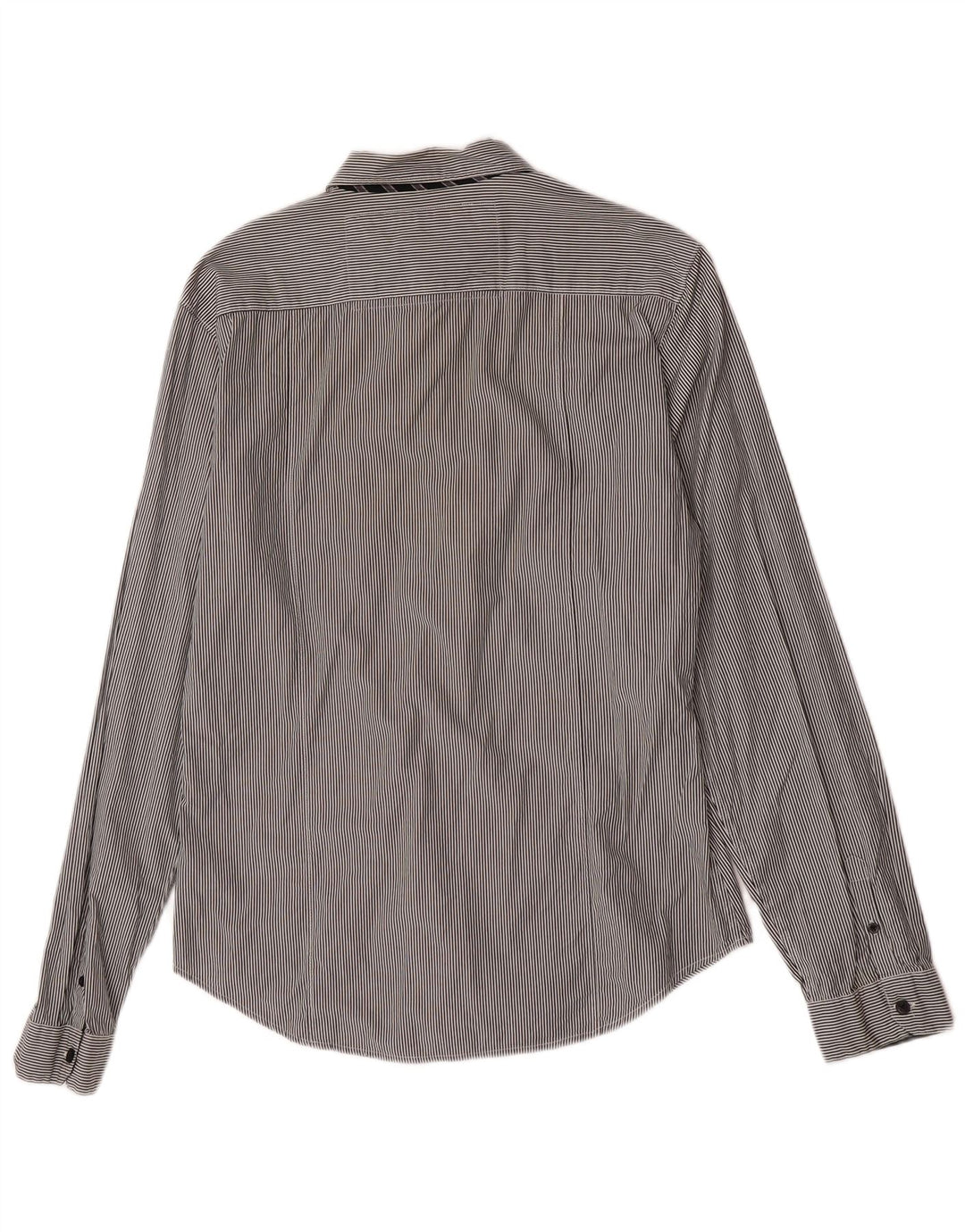 Guess Herre Classic Fit skjorte Stor grå stribet bomuld