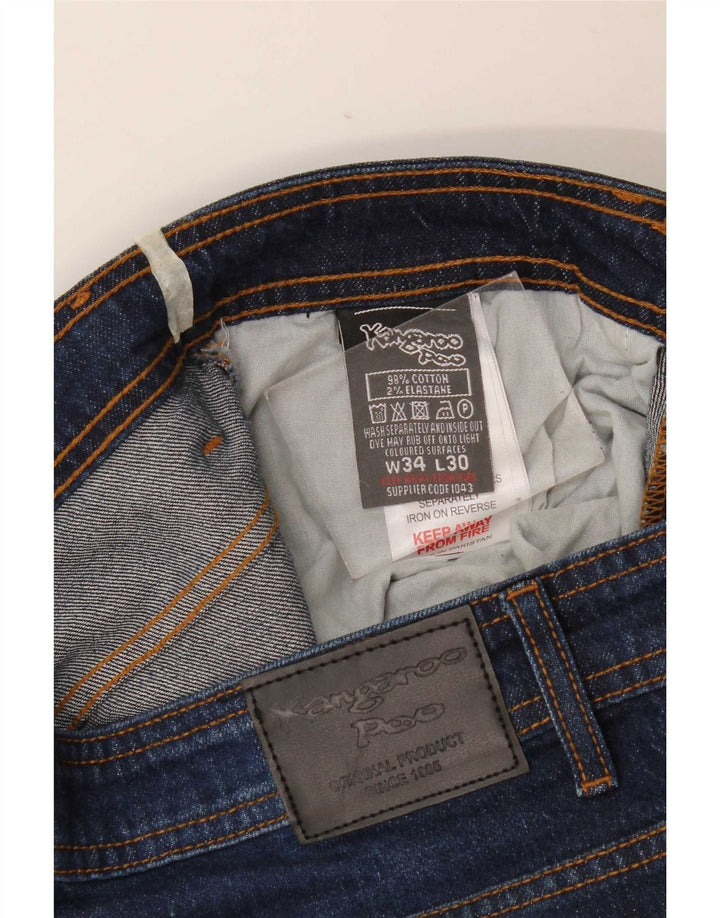 Kangaroo Poo Herre Slim Jeans W34 L30 Marineblå Bomuld
