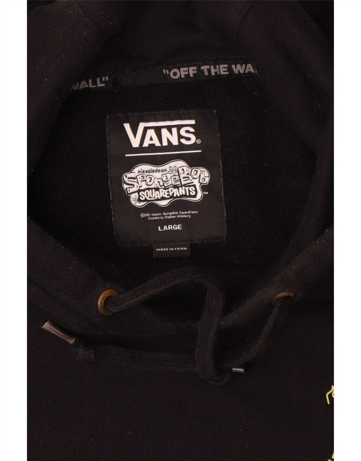 Vans Grafisk hættetrøje til mænd, stor sort bomuld