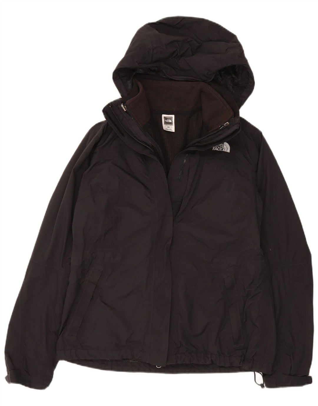 The North Face vindjakkejakke med hætte til kvinder UK 12 Medium Sort