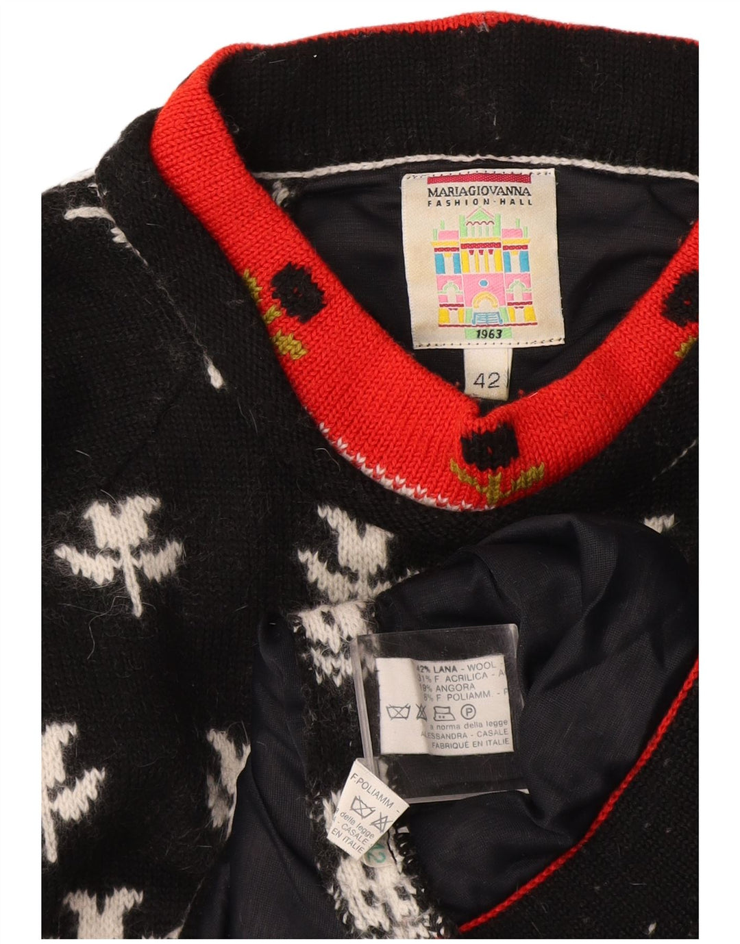 Maria Giovanna Dame Turtle Neck Sweater IT 42 Medium Sort