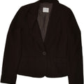 OASIS Womens 1 Button Blazer Jacket UK 8 Small Brown Polyester | Vintage Oasis | Thrift | Second-Hand Oasis | Used Clothing | Messina Hembry 