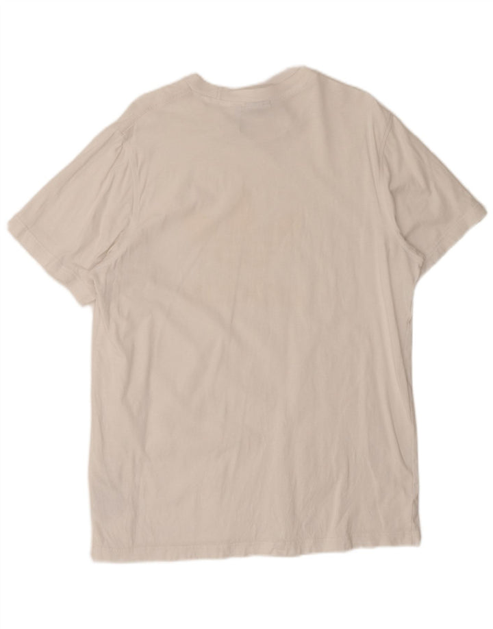 ADIDAS Mens Graphic T-Shirt Top Large White Cotton