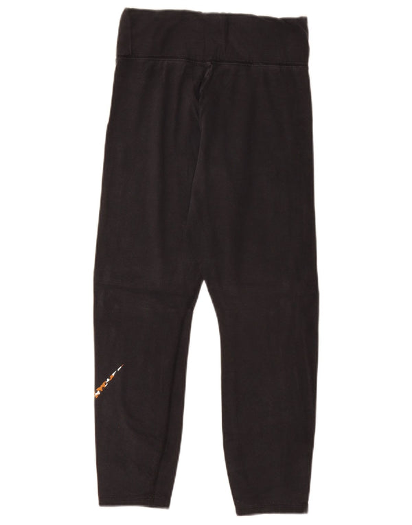 Nike Graphic Crop Leggings til kvinder UK 8 Small Black