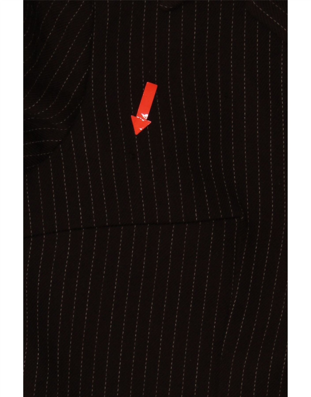 I Gabbiani Dame 4-knaps blazerjakke IT 44 Medium Brun Nålestribe