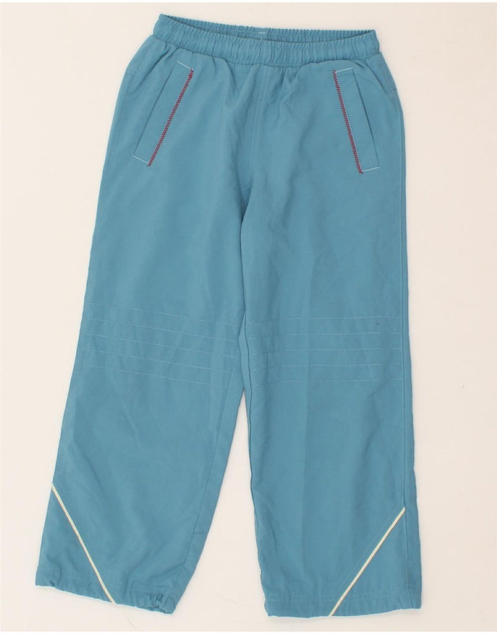 ADIDAS Boys Graphic Tracksuit Trousers 5-6 Years Blue Polyester Vintage Adidas and Second-Hand Adidas from Messina Hembry 