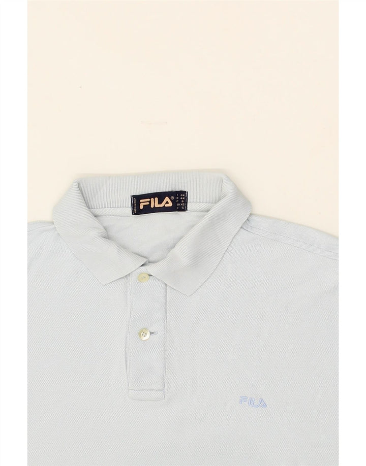 FILA Mens Polo Shirt IT 44 XS Blue Cotton Vintage Fila and Second-Hand Fila from Messina Hembry 