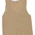 Zara Dame Vest Tank Top UK 14 Stor Beige Akryl